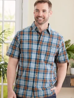 Orton Brothers Short-Sleeve Men's Madras Shirt