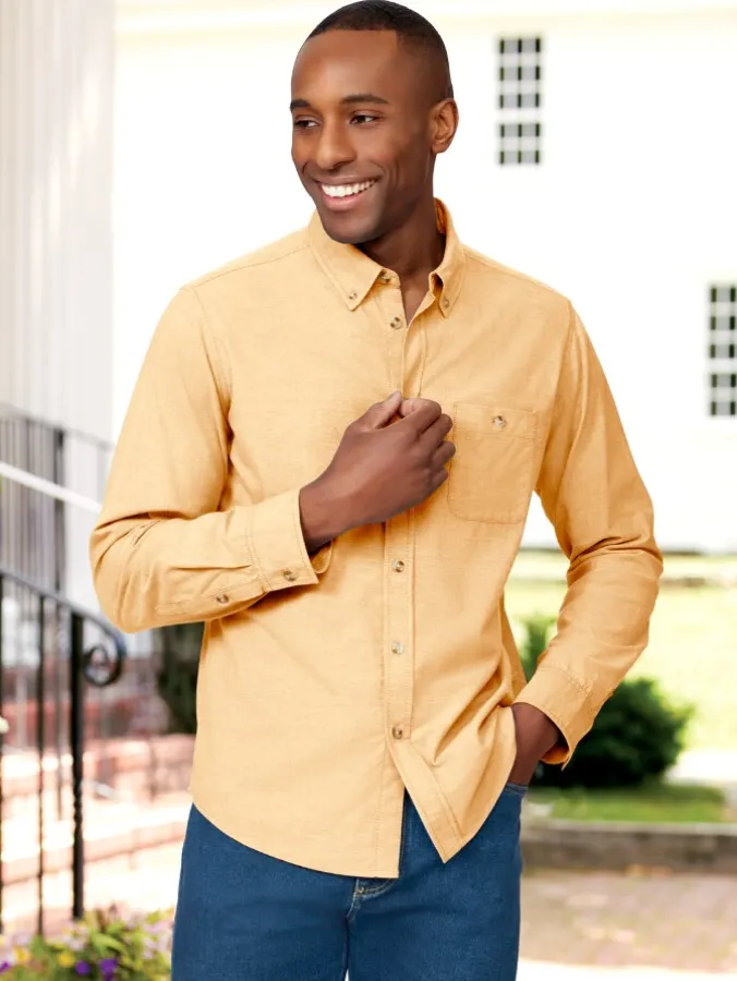 Orton Brothers® Solid Long-Sleeve Oxford Shirt
