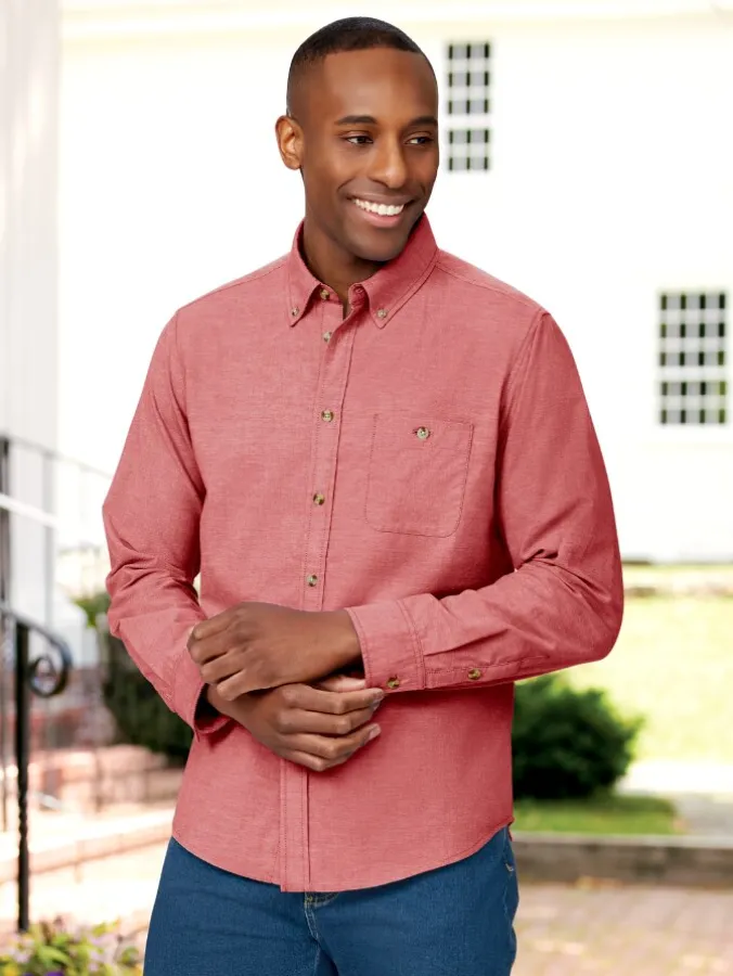Orton Brothers® Solid Long-Sleeve Oxford Shirt