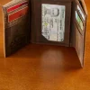 Orton Brothers Vertical Trifold RFID-Blocking Leather Wallet