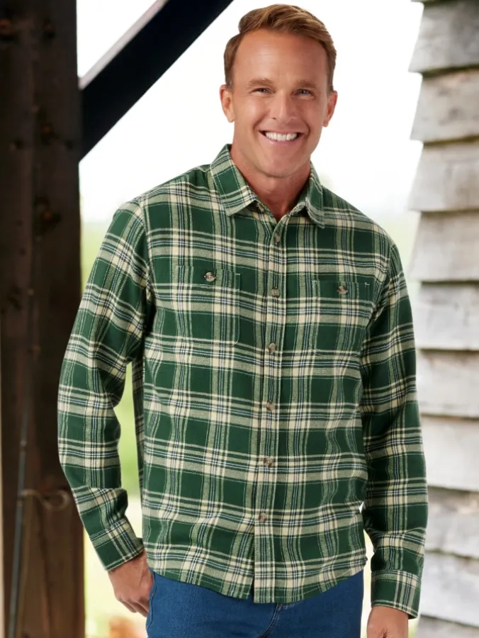 Orton Brothers Year-Round Brushed-Cotton Twill Shirt