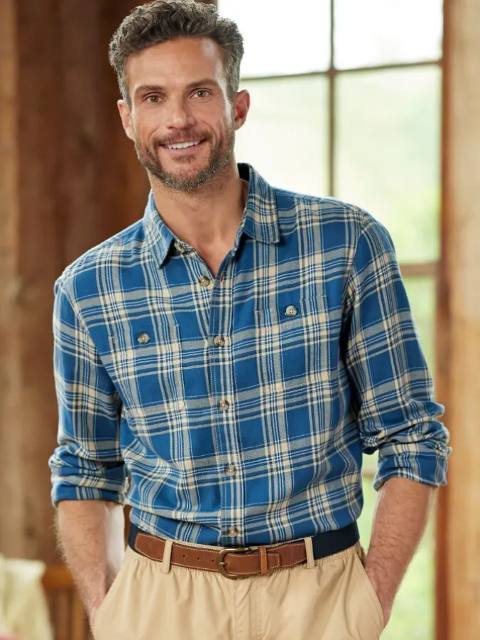 Orton Brothers Year-Round Brushed-Cotton Twill Shirt