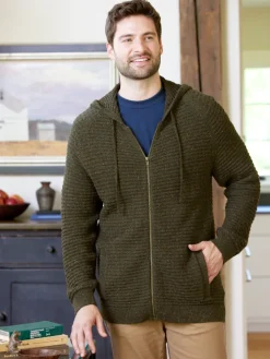 Orton Brothers Zip-Up Sweater With Hood