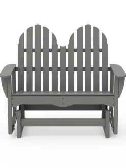 Outdoor Poly Adirondack Slider Bench