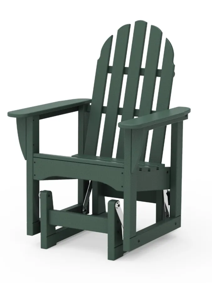 Outdoor Poly Gliding Adirondack Chair