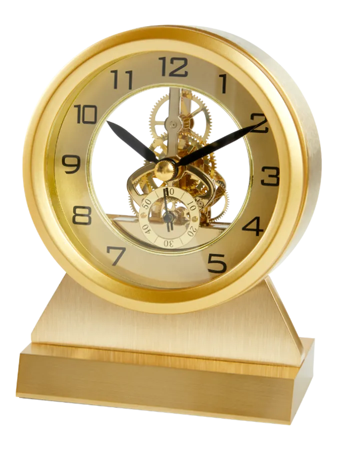 Oxford Skeleton-Gear Desk Clock