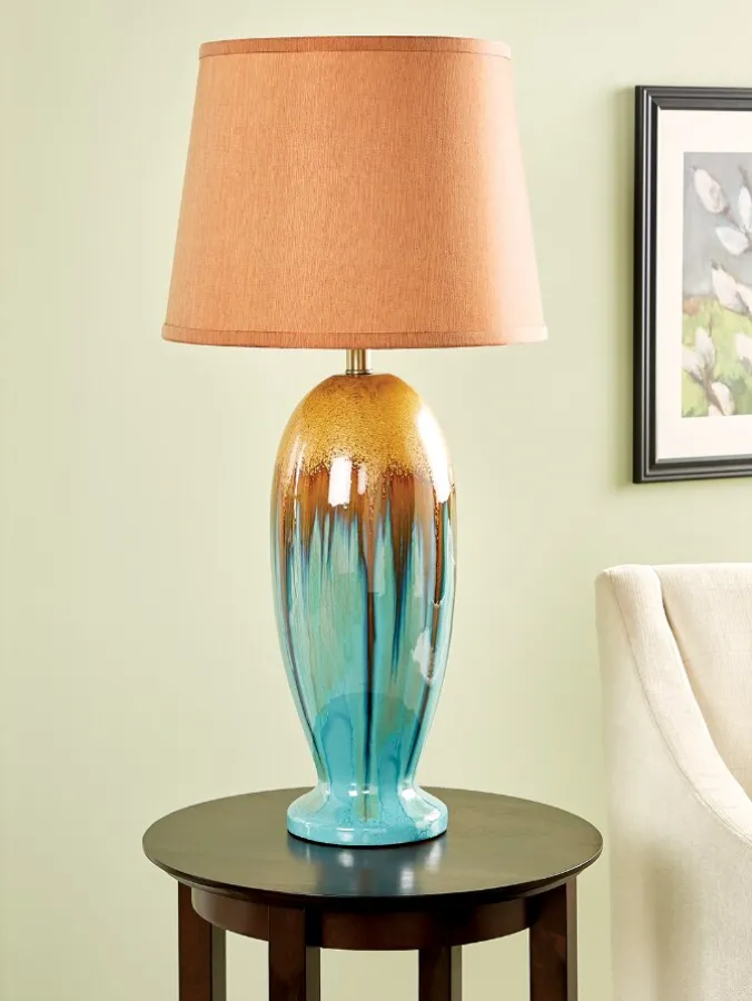Painted Desert Ceramic Table Lamp