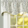 Paisley Elegance Lined Rod Pocket Scalloped Valance