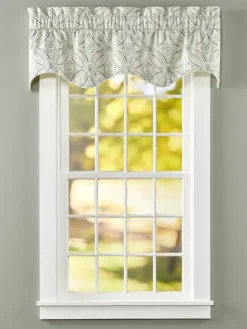 Paisley Elegance Lined Rod Pocket Scalloped Valance