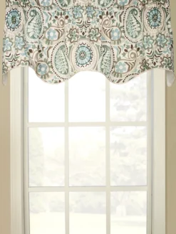 Paisley Palette Lined Rod Pocket Filler Valance