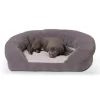 Pampered Pet Microfleece Orthopedic Bolster Bed
