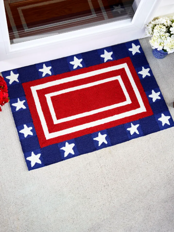 Patriotic Indoor/Outdoor Rug and Doormat