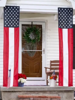 Patriotic Pillar Pull-Down Flag
