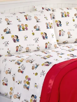 Peanuts Best Friends Portuguese Cotton Percale Sheet Set