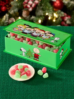 Peanuts Carolers Tin With Spice Gumdrops