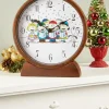 Peanuts Christmas Carolers Musical Mantel Clock