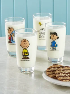 Peanuts Drinking Glass, Set of 4