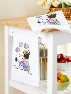 Peanuts Easter Beagle Flour Sack Towel, Set of 2