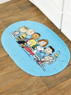 Peanuts Gang Braided Cotton Throw Rug