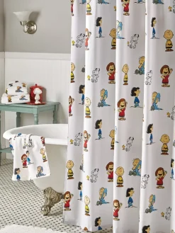 Peanuts Gang Cotton Shower Curtain