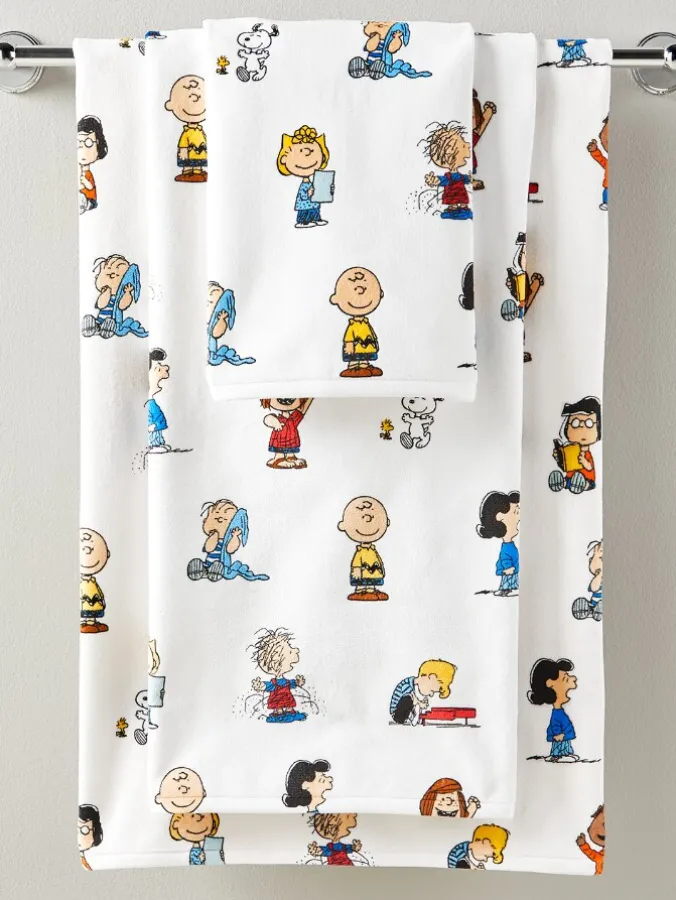 Peanuts Gang Portuguese Cotton Open-Stock Bath Towel Collection
