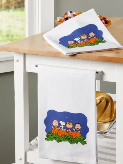 Peanuts Halloween Great Pumpkin Flour Sack Towel, Set of 2