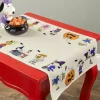 Peanuts Halloween Matte-Finish Oilcloth Table Runner