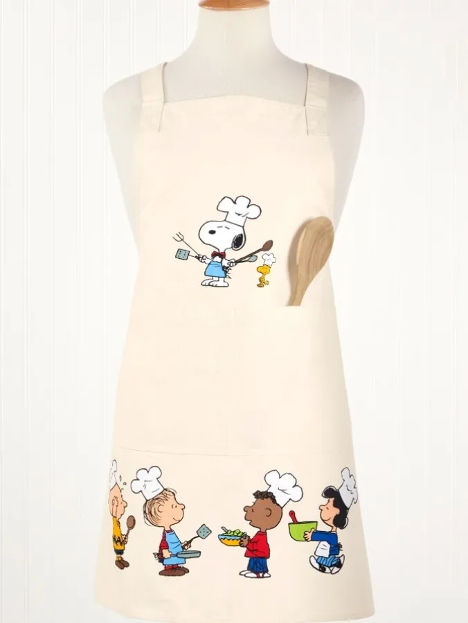 Peanuts Kitchen Helpers Cotton Canvas Apron for Adults