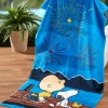 Peanuts Patriotic Pals Portuguese Cotton Beach Towel