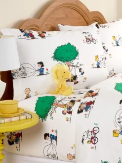 Peanuts Playground Fun Portuguese Cotton Percale Sheet Set