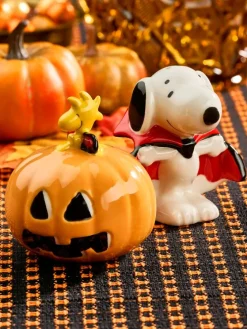 Peanuts Snoopy Halloween Ceramic Salt and Pepper Shaker Set