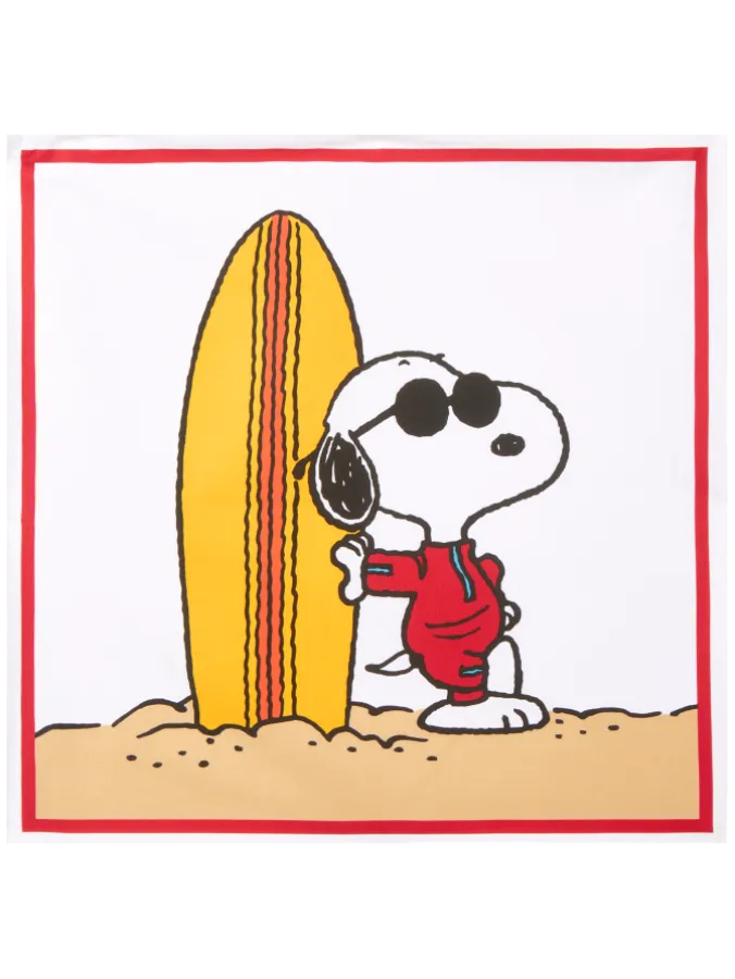 Peanuts Surfing Snoopy 18 Inch Indoor/Outdoor Throw Pillow Cover