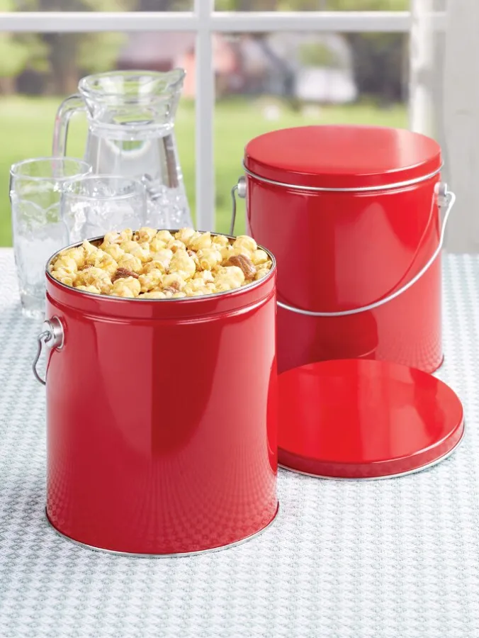 Pecan Caramel Corn Tin, 2 Pounds