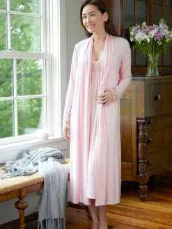 Petal Pink Dreams Lace Wrap Robe