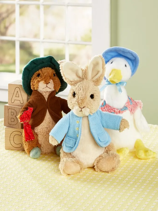 Peter Rabbit, Benjamin Bunny, or Jemima Puddle-Duck Plush Pal