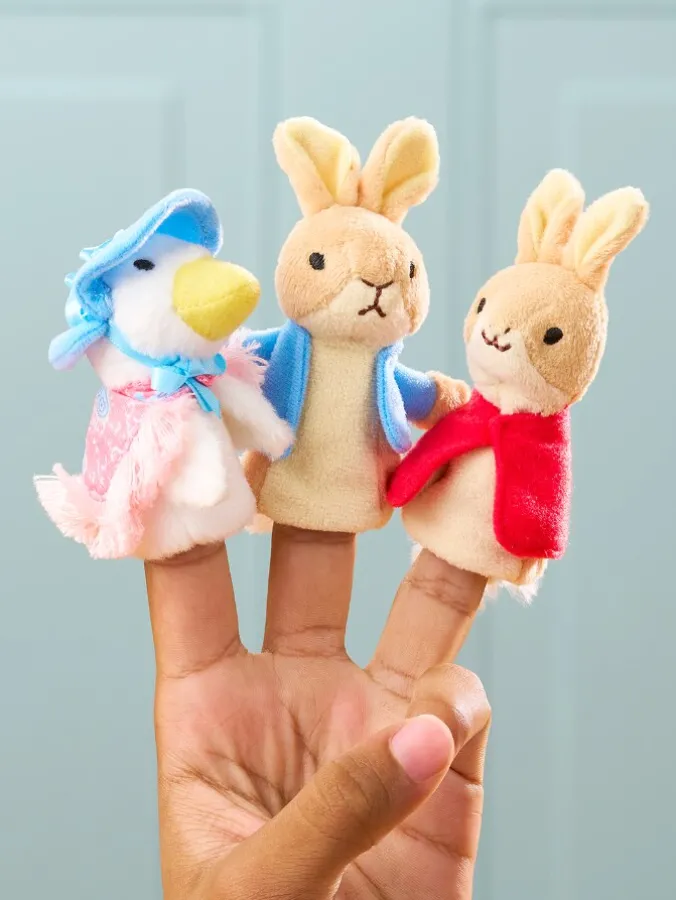 Peter Rabbit Finger Puppet Trio