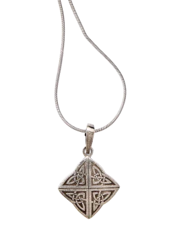 Pewter Celtic Knot Pendant Necklace