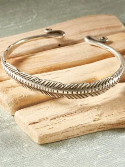 Pewter Feather Bracelet