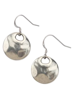 Pewter Serenity Drop Earrings