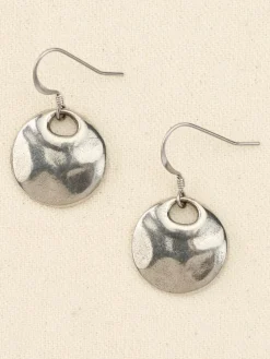 Pewter Serenity Drop Earrings