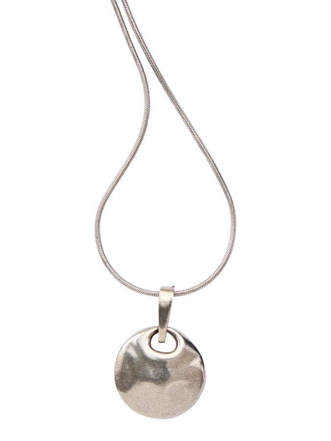 Pewter Serenity Pendant Necklace