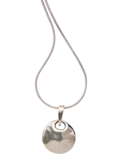 Pewter Serenity Pendant Necklace