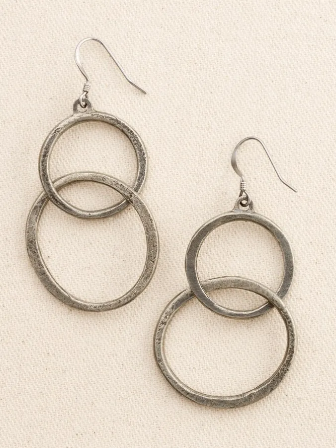 Pewter Watusi Drop Earrings