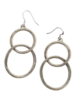 Pewter Watusi Drop Earrings