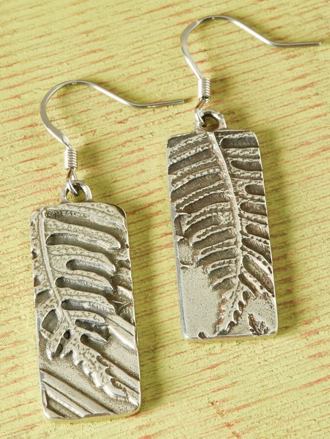 Pewter Woodland Drop Earrings