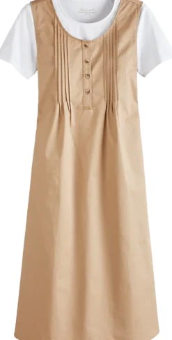 Pintuck Cotton Twill Jumper
