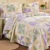 Pinwheel Print Quilted Cotton Bedspread or Pillow Sham