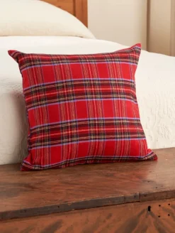 Plaid Flannel Throw Pillow Cover, In 2 Sizes