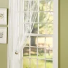 Point d'Esprit Rod Pocket Sheer Curtain Panel