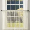 Point d'Esprit Rod Pocket Sheer Tier Panel